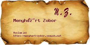 Menyhért Zobor névjegykártya